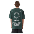 View of Barney Cools Loop Tee in colour Forest.