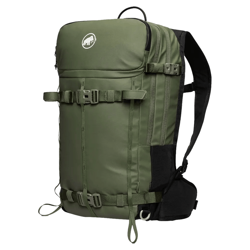 Main view of the Mammut Nirvana 22L Backpack in marsh-black colourway, unisex model