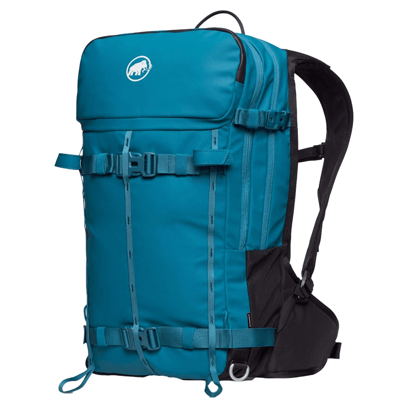 Main view of the Mammut Nirvana 22L Backpack in sapphire-black colourway, unisex model