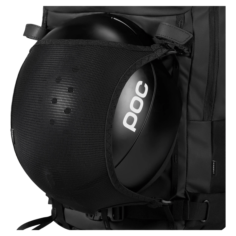 Feature view of the Mammut Nirvana 28 Backpack in Black colourway, women model
