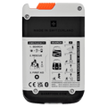Back view of the Mamut Barryvox 2 Avalanche Beacon in white colourway, unisex's model