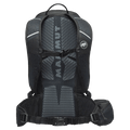 Back view of the Mamut Lithium 15 Backpack in Black hot Red colourway, unisex's model
