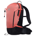 Main view of the Mamut Lithium 15 Backpack in Salmon Black colourway, women's model