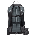 Back view of the Mamut Lithium 15 Backpack in Sapphire Black colourway, unisex's model
