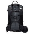 Back view of the Mamut Lithium 25L Backpack in Blood Red Black colourway, women's model