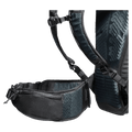 Close view of the Mamut Lithium 25L Backpack in Blood Red Black colourway, women's model