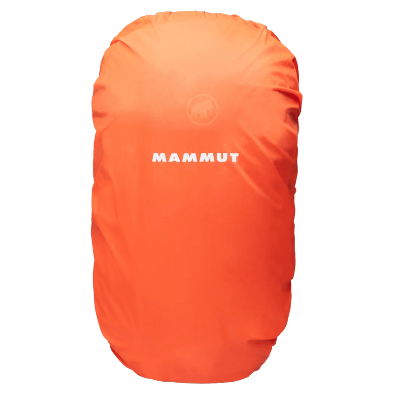 Bag view of the Mamut Lithium 30L Backpack in Blood Red Black colourway, women's model