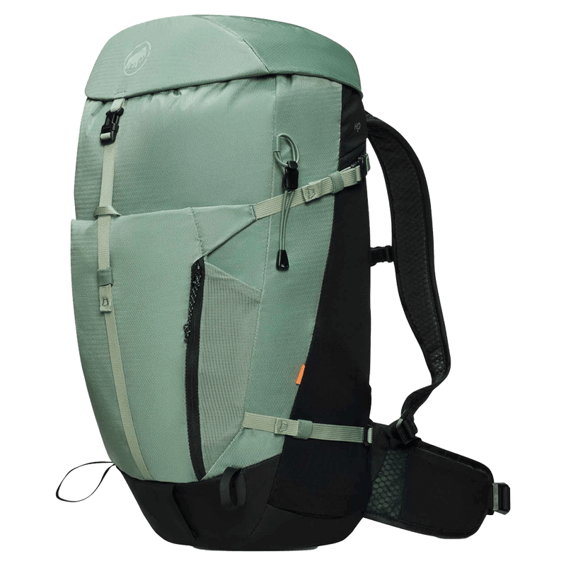 Main view of the Mamut Lithium 30L Backpack in Jade Black colourway, women's model