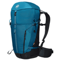 Main view of the Mamut Lithium 30L Backpack in Sapphire Black colourway, unisex's model
