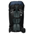 Back view of the Mamut Lithium 40L Backpack in Sapphire Black colourway, women's model