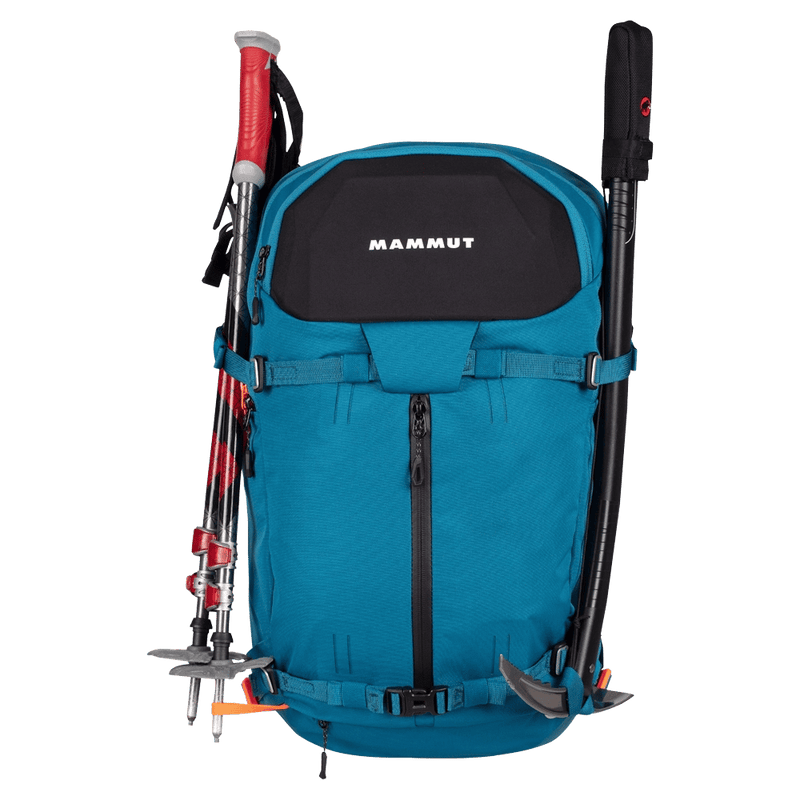 Alternative view of the Mamut Nirvana 35L Backpack in Sapphire Black colourway, unisex's model
