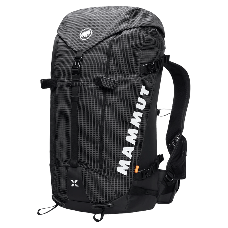 Main view of the Mamut Trion 38L Backpack in Black colourway, unisex's model