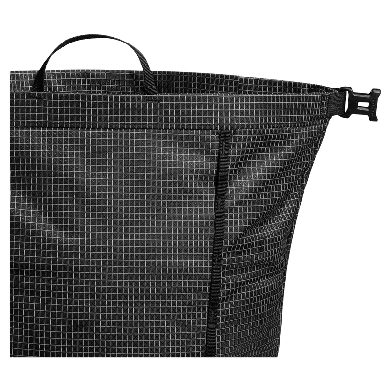 Detail view of the Mamut Trion 38L Backpack in Black colourway, unisex's model