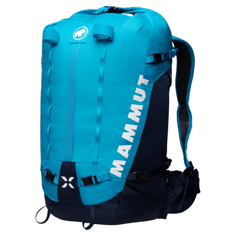 Main view of the Mamut Trion Nordwand 28L Backpack in Sky and Night colourway, women's model