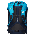 Back view of the Mamut Trion Nordwand 28L Backpack in Sky and Night colourway, women's model