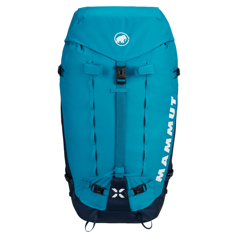 Main view of the Mamut Trion Nordwand 38L Backpack in Sky and Night colourway, women's model