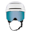 Oakley Mod 5 snow Helmet in White with Sapphire lens featuring MIPS protection, BOA fit system, magnetic fidlock and active ventilation