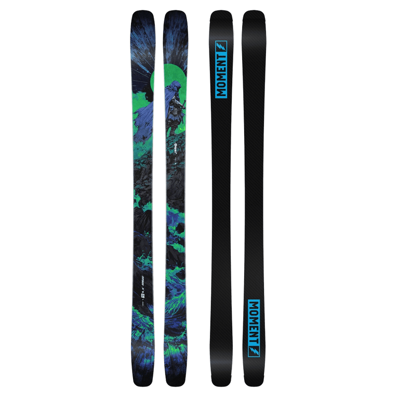 Two Up view of Moment 2027 Deathwish 96 Ski