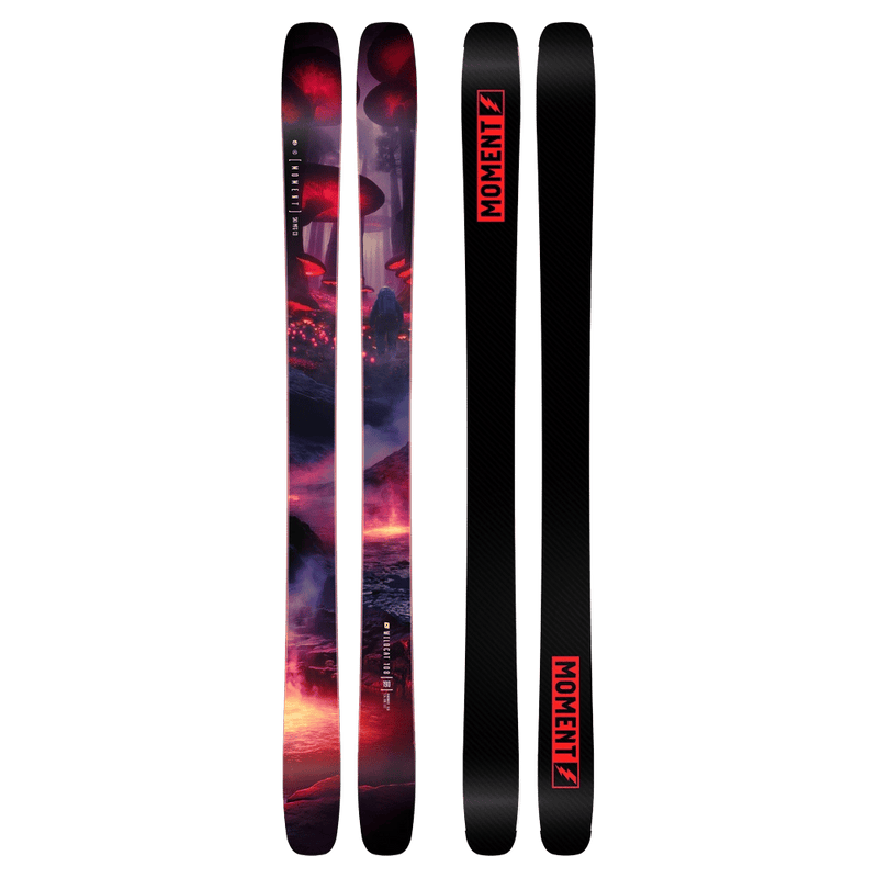 Two Up view of Moment 2027 Wildcat 108 Ski