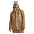 Man wearing The North Face Freedom Insulated Ski Jacket in Utility Brown-Khaki Stone