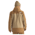 Man wearing The North Face Freedom Insulated Ski Jacket in Utility Brown-Khaki Stone