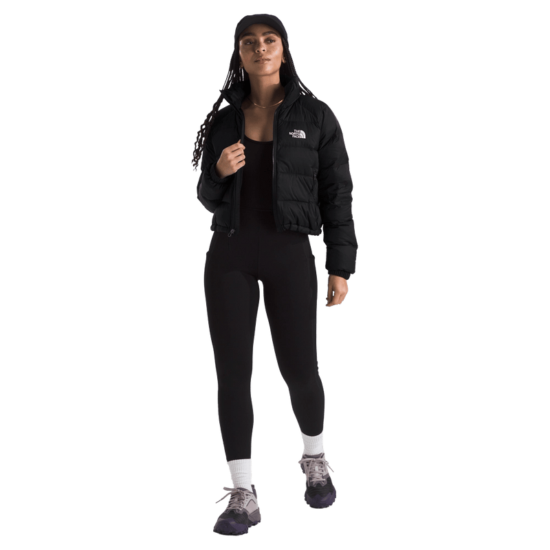 Woman wearing The North Face Hydrenalite Down Jacket in Black