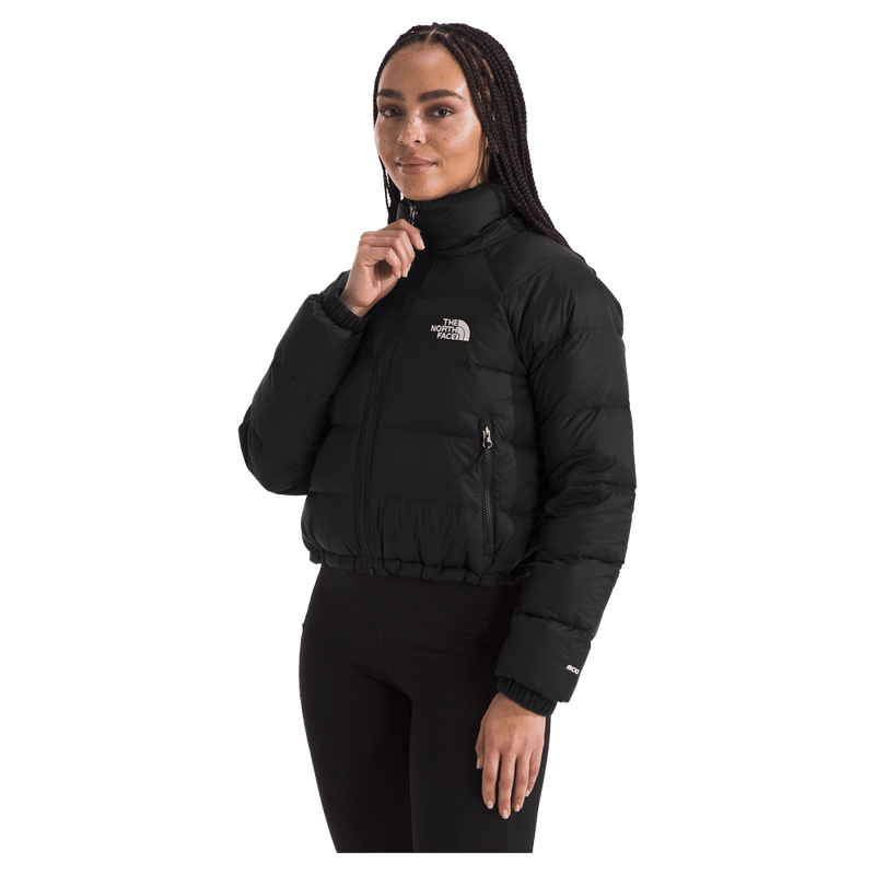 Woman wearing The North Face Hydrenalite Down Jacket in Black