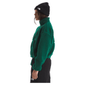Side of a woman wearing The North Face Extreme Pile 2 Pullover for Women in Hunter Green