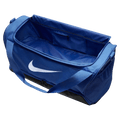 Inside view of the Nike Brasilia 9.5 Duffel Bag in Game Royal colourway, unisex model