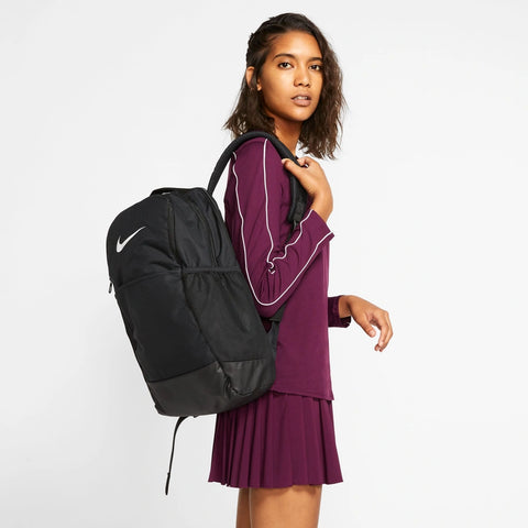 Cropped lifestyle image of the Brasilia Backpack in Black