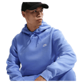Main view of the Nike Club Fleece Hoodie in Royal Pulse colourway, unisex model