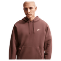 Main view of the Nike Club Fleece Hoodie in Tatto colourway, unisex model