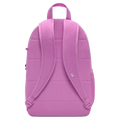 Back view of the Nike Elemental Backpack in Magenta, Orange and Black colourway, kids model