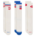 Pack view of the Nike Everyday Plus Crew Socks in White colourway, unisex model
