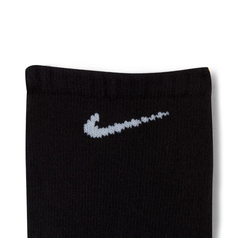 Detail image of the Nike Everyday Cushioned No Show Socks 3 Pack in Black