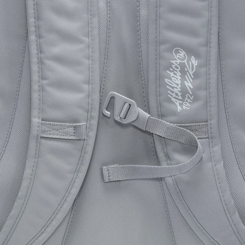 Chest Strap detail of the Hayward Backpack in Wolf Grey Multi White