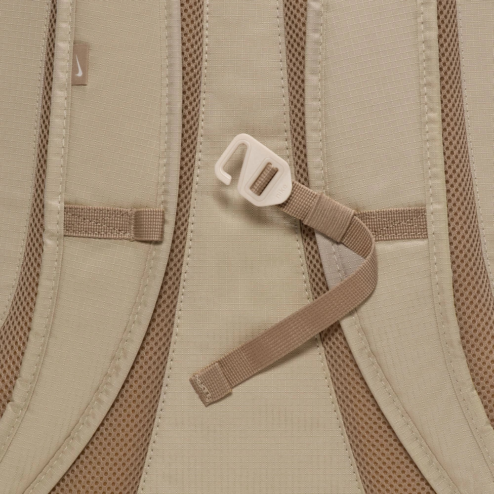 Chest Strap detail of the Hayward Backpack in Desert