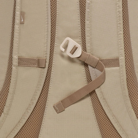 Chest Strap detail of the Hayward Backpack in Desert