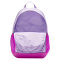 Pocket view of the Nike Hayward Backpack in Hyper Violet colourway, kids model