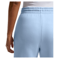 Detail view of the Nike Phoenix Fleece Sweatpants in Hydrogen Blue colourway, women model