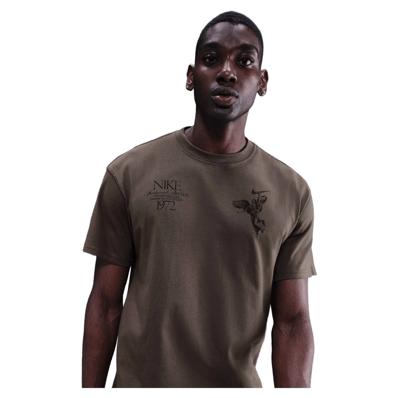 Main view of the Nike SB Max90 Tee in Ironstone colourway, mens model