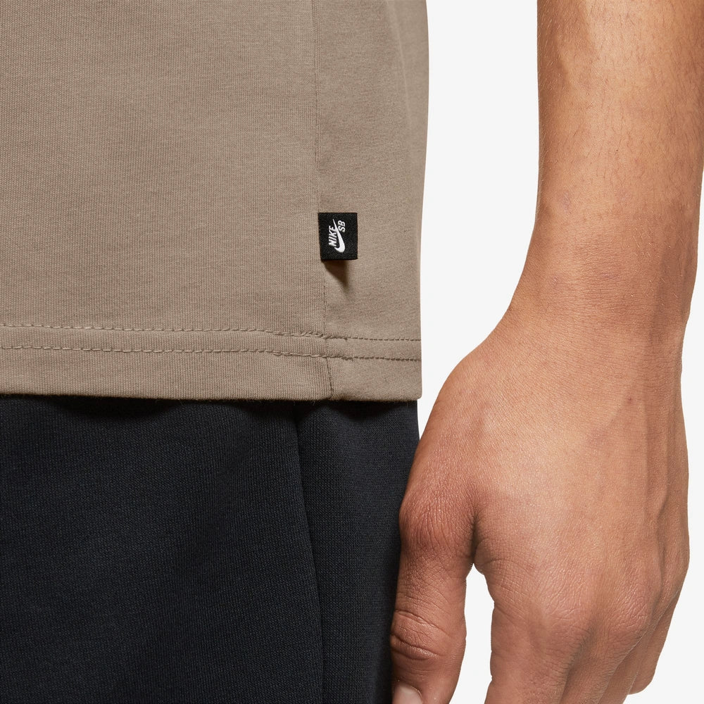 Close image of upper SB Tee in Khaki Hyper Royal