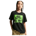 Main view of the Nike SB Tee in Black colourway, kids model