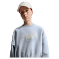 Main view of the Nike  Sportswear Club Fleece Crew Neck in Ghost colourway, kids model