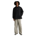 Front view of the Nike Sportswear Club Hoodie in Black colourway, unisex model
