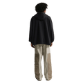 Back view of the Nike Sportswear Club Hoodie in Black colourway, unisex model