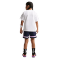 Back view of the Nike Sportswear Tee in White colourway, kids model