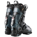 Back view of the Nordica 2026 HF 85 GW Ski Boots in Black/Green/Aqua colourway, womens's model.