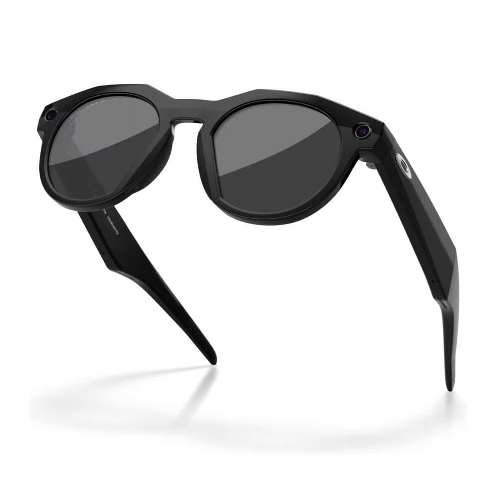 Main 2 view of the Oakley 2026 HSTN Meta Sunglasses in Black - Prizm Black Polarized colourway, unisex's model.