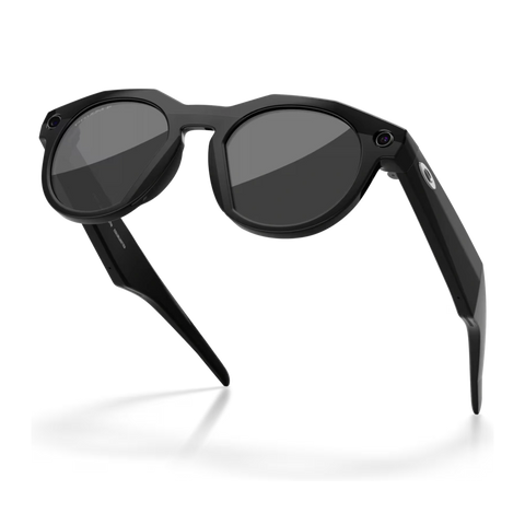 Main 2 view of the Oakley 2026 HSTN Meta Sunglasses in Black - Prizm Black Polarized colourway, unisex's model.